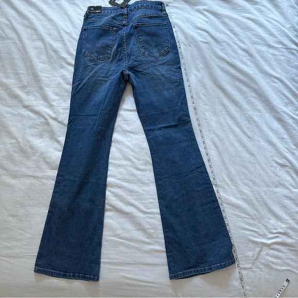 Blue Flared Bootcut Jeans - Picture 2 of 3